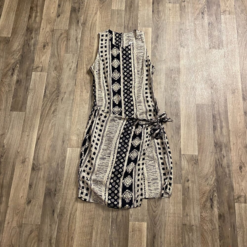Alyn Paige Geometric Print Faux Wrap Mini Dress Size XS